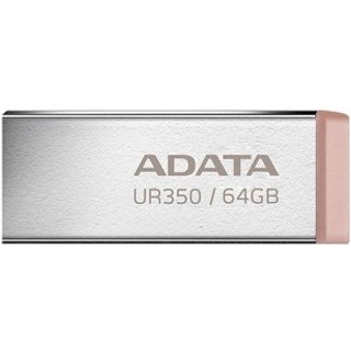 Pen Drive 64GB ADATA UR350, USB 3.2, Metálico, Dourado - UR350-64G-RSR/BG