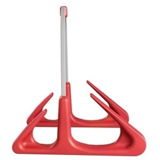 Suporte vertical para Notebook e Tablet Octoo LiteStand Vertical, Ice Silver e Vermelho - 9572