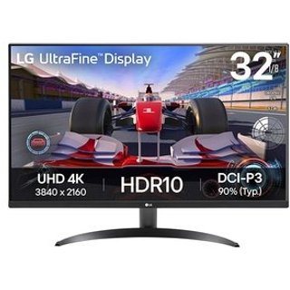 Monitor LG UltraFine 32", 4K, HDR 10, Dynamic Action Sync, Altura Ajustável, Som Integrado - 32UR500K-B.AWZM