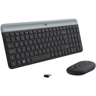 Combo Teclado e Mouse sem fio Logitech MK470 com Design Slim, Digitação e Clique Silencioso, Mouse Ambidestro e Pilhas Inclusas - 920-009268