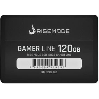 SSD Rise Mode Gamer Line, 120GB, SATA III, Leitura: 530MB/s, Gravação: 520MB/s, Preto - RM-SSD-120