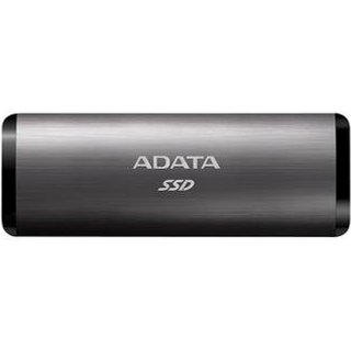 SSD Externo Adata, 1TB, USB 3.2 Gen 2 com Type C, Leitura de Até 1000MB/s, Cinza - ASE760-1TU32G2-CTI