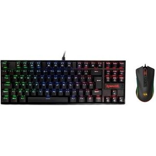 Kit Gamer Redragon Teclado Mecânico Kumara, RGB, Switch Outemu Blue, PT + Mouse Cobra M711, Chroma, 10000DPI, Preto - S118