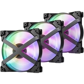 Cooler Fan DeepCool MF120 GT, 3 Unidades, 120mm, ARGB, Branco - DP-GS-F12-AR-MF120GT-3P