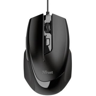 Mouse Trust Voca, Design Confortável, 6 Botões, 2400 DPI, USB, Preto - 23650