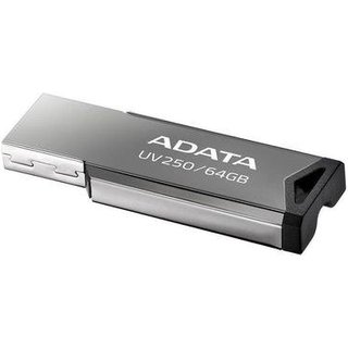 Pen Drive 64GB Adata AUV250, USB 2.0, Metal - AUV250-64G-RBK
