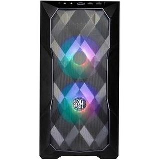 Gabinete Gamer Cooler Master Masterbox TD300, Mini Tower, 2x Fans ARGB, Lateral em Vidro Temperado, Preto - TD300-KGNN-S00