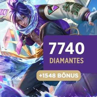 Mobile Legends - 7.740 Diamantes + 1.548 Bônus - Produto Digital