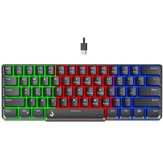 Teclado Semi Mecânico Gamer Rise Mode G2 Mini, RGB, USB-C, Layout 60%, Preto - RM-TG-02-B