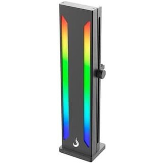 Suporte para GPU Rise Mode, ARGB, 500mm, Aura V2, Preto - RM-SPVG-02-ARGB-B