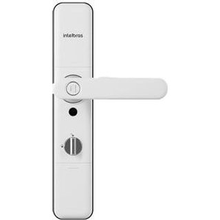 Fechadura Digital de Embutir Intelbras com Maçaneta MFR 7000, 6V, Com Biometria, Branco - 4670031