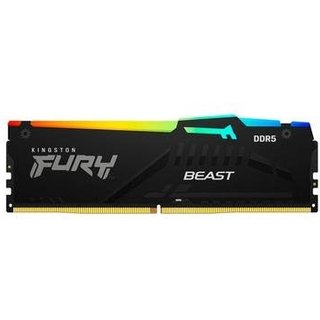 Memória RAM Kingston Fury Beast Expo, RGB, 16GB, 6000MT/s, DDR5, DIMM, CL30, Preto - KF560C30BBEA-16