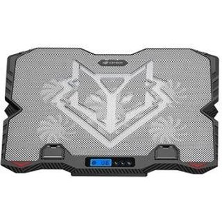 Base Para Notebook 15,6" Gamer C3Tech, Branco e Preto - NBC-90SI