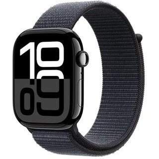 Apple Watch Series 10 GPS, Caixa Preta Brilhante de Alumínio de 46 mm, Pulseira Loop Esportiva Tinto - MWWR3AM/A