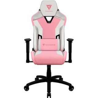 Cadeira Gamer ThunderX3 78322 TC3 Sakura White, Até 120Kg, Encosto Reclinável, Air Tech, Rosa - 78322