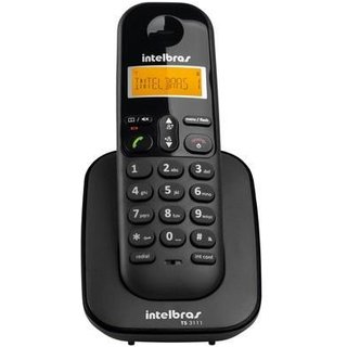 Ramal Adicional para Telefone Intelbras TS 3111, Sem Fio e com Identificador de Chamadas, Preto