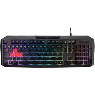 Teclado Gamer Acer Nitro Nkw100, RGB, Membrana De Borracha, Ergonômico e Silencioso USB Tipo-A, ABNT2, Preto - GP.KBD11.05F