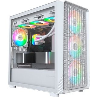 Gabinete Gamer Montech X5M, Micro-ATX, Vidro Temperado, 4X Fans, Branco - X5MWH