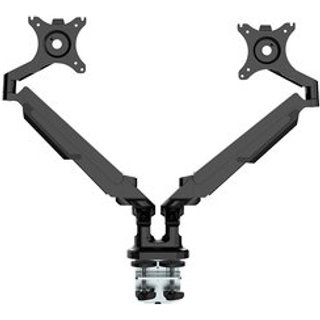 Suporte de Mesa Articulado para 2 Monitores de 17" a 32" FlexiSpot MA8D2, Ajustes com Pistão a Gás, VESA, Preto - MA8D2B
