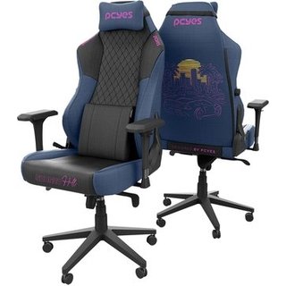Cadeira Gamer Pcyes Sunset Hill Ultimate, Até 150Kg, Preto e Azul - Pcgu-Sh