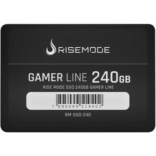 SSD Rise Mode Gamer Line, 240GB, SATA III, Leitura: 530MB/s, Gravação: 520MB/s, Preto - RM-SSD-240
