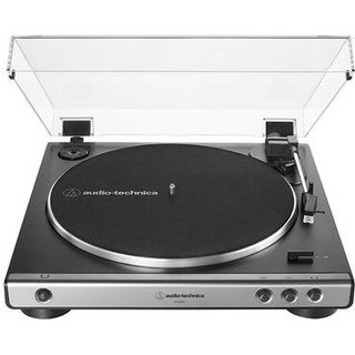Toca Discos Audio-Technica, Acionamento por Correia, Plug Tipo C, Bivolt, Prata - AT-LP60X-GM