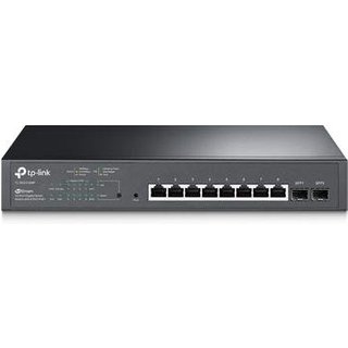 Switch TP-Link Smart Gigabit com 8 Portas PoE+ e 2 Slots SFP JetStream - TL-SG2210MP