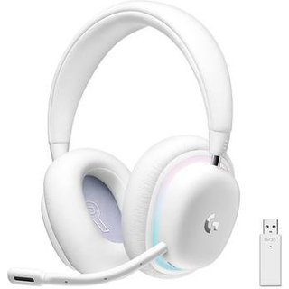 Headset Gamer Sem Fio Logitech G735, Coleção Aurora, RGB, Drivers 40mm, Bluetooth, USB, PC e Mac, Branco - 981-001082