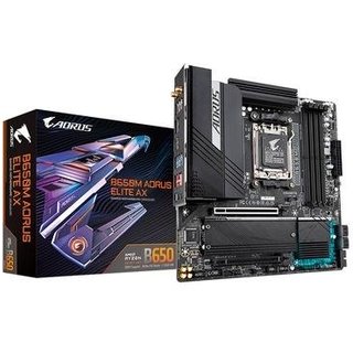 Placa-Mãe Gigabyte B650M Aorus Elite AX, AMD, Micro ATX, DDR5, Wi-Fi, Bluetooth - B650M Aorus ELITE AX