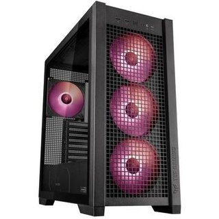 Gabinete Gamer Asus TUF Gaming GT302 ARGB BTF, E-ATX, Mid Tower, Lateral em Vidro Temperado, 4x 140mm Fan, Preto - 90DC00I0-B10000