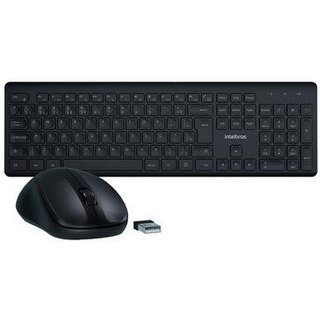 Kit Teclado e Mouse Sem Fio Intelbras CSI50, 2.4GHz, ABNT2, Preto - 4294200