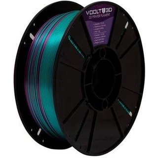 Filamento Voolt PLA Duo Color Ametista e Verde, 1kg - PL-DU-AT/VD-SK-1