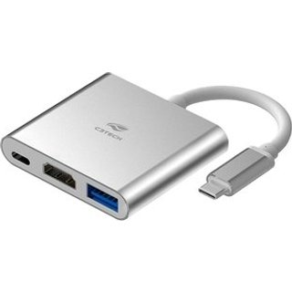 HUB C3Tech USB-C 3.0, para HDMI, 1x USB 3.0, 1x USB-C PD 65W, Cinza - HU-D10SI