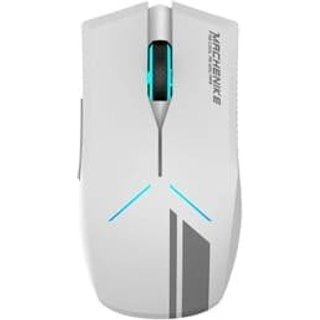 Mouse Gamer Sem Fio Machenike M72, RGB, 10.000 DPI, Wireless, Branco
