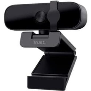 Webcam Trust Tanor Full HD 1080p, Microfone Integrado, Proteção de Privacidade, USB, Preto - 25548