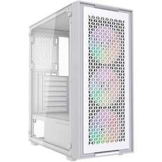Gabinete Gamer Bluecase BG-050 X-frame SE, Mid Tower, 3x Fan ARGB, Lateral em Vidro, Branco e Cinza - BG-050SEWGBX