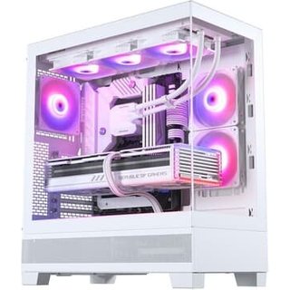 Gabinete Gamer Phanteks Xt View, Mid-Tower, Lateral em Vidro, Com 3 Fan, Branco - PH-XT523V1_DWT01