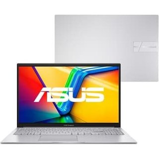 Notebook ASUS Vivobook 15, Intel Core i5 1334U, 8 GB RAM, 512 GB SSD, KeepOS, Tela 15.6" FHD, Cool Silver - X1504VA-NJ1741