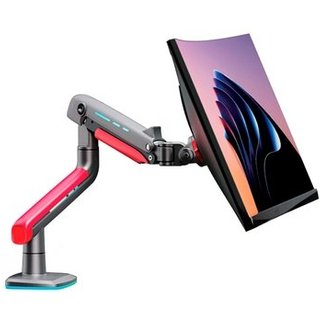 Suporte de Mesa Articulado Gamer para Monitor de 32" a 60" ELG, com Pistão a Gás, VESA, RGB, Vermelho e Preto - SGM02