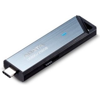 Pen Drive 256GB ADATA Elite UE800, USB 3.2, Retrátil, Cinza - AELI-UE800-256G-CSG