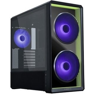 Gabinete Gamer Lian Li Lancool 217, Mid Tower, Lateral em Vidro, Com 3X Fans, Preto - LAN217INFX