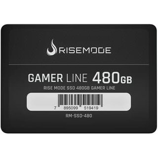 SSD Rise Mode Gamer Line, 480GB, SATA III, Leitura: 530MB/s, Gravação: 520MB/s, Preto - RM-SSD-480