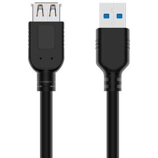 Cabo Extensor USB 3.0 A Macho para USB 3.0 A Fêmea, PlusCable, 3 Metros - USBAF3030