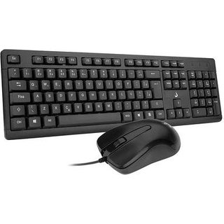 Teclado e Mouse Rise Mode Office OF 01, USB, ABNT2, Preto - RM-TM-01-FB