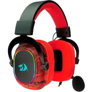 Headset Gamer Redragon Infernal Ryuji, RGB, Surround 7.1, Drivers 53mm, USB, Preto e Vermelho - ID-510RGB