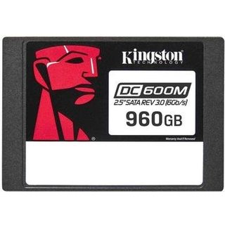 SSD Kingston DC600M Mixed-Use, 960 GB, SATA III, 2.5", Leitura: 560 MB/s, Gravação: 530 MB/s, para Servidor, Preto - SEDC600M/960G