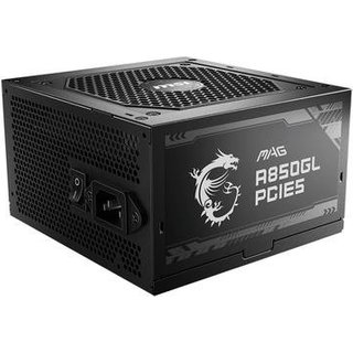 Fonte MSI MAG A850GL, 850W, 80 Plus Gold, Modular, PFC Ativo, Com Cabo, Preto