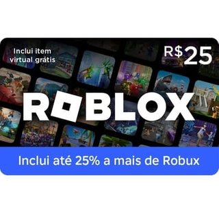 Cartão Presente Digital Roblox - 25,00