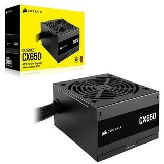 Fonte Corsair CX Series CX650, 650W, 80 Plus Bronze, Com Cabo, Preto - CP-9020278-BR