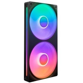Ventoinha NZXT Single-frame F Series, LED RGB Core, 240mm, 2x 120mm, Preto - RF-U24HF-B1